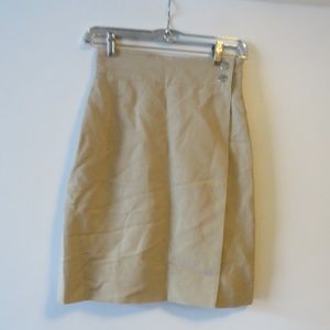 STATE OF CLAUDE MONTANA BEIGE A-LINE SKIRT 4*